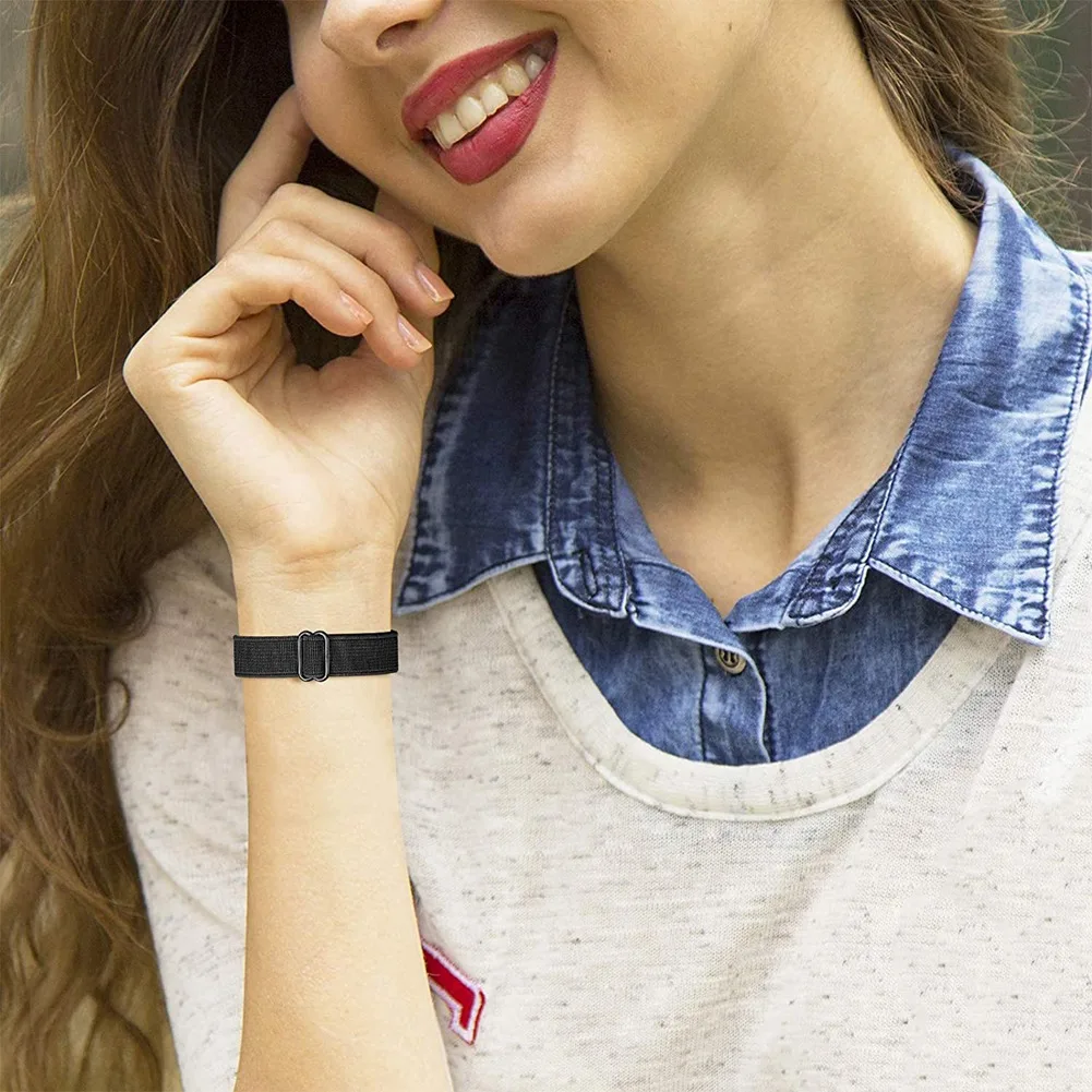 Paski do inteligentnych zegarków ABGN do Fitbit Inspire 2/Inspire HR, elastyczne, regulowane miękkie paski na nadgarstki