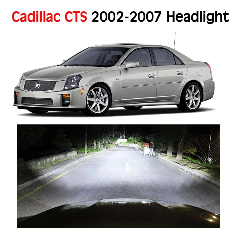 

Автомобильные светодиодные фары для Cadillac CTS 2002 2003 2004 2005 2006 2007, фары, лампы ближнего и дальнего света, Canbus, освещение, аксессуары