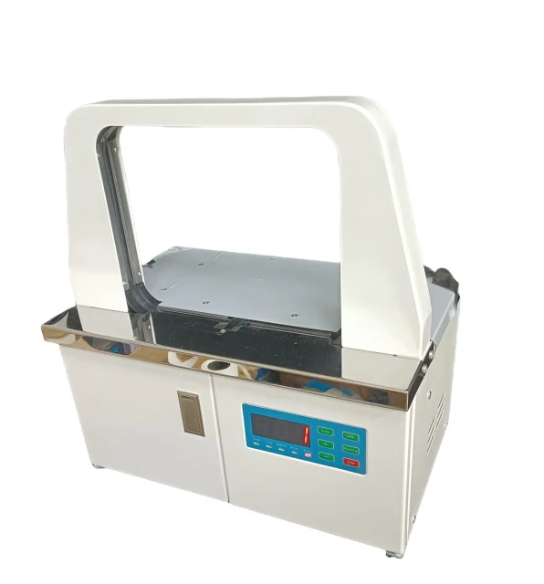 New Arrival 12mm Wide Strapping Tape Machine Small Size Intelligent Wrapping OPP Film Banding Machine for Wrapping Vegetables