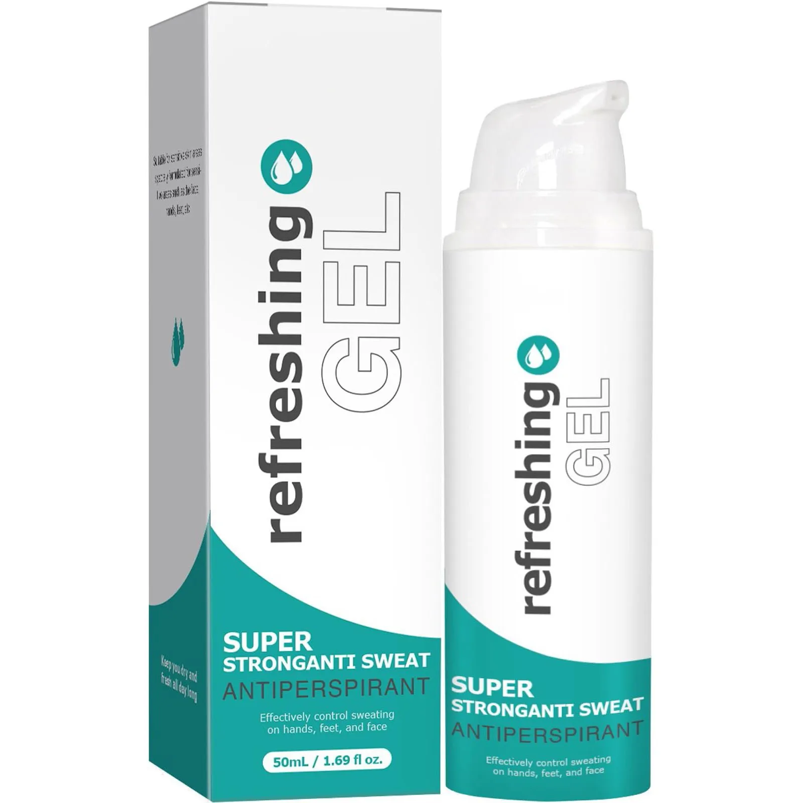 Antiperspirant Gel 50ml Against Sweaty Hands, Sweaty Feet And Sweating On The Face Against Heavy Sweating On The Head