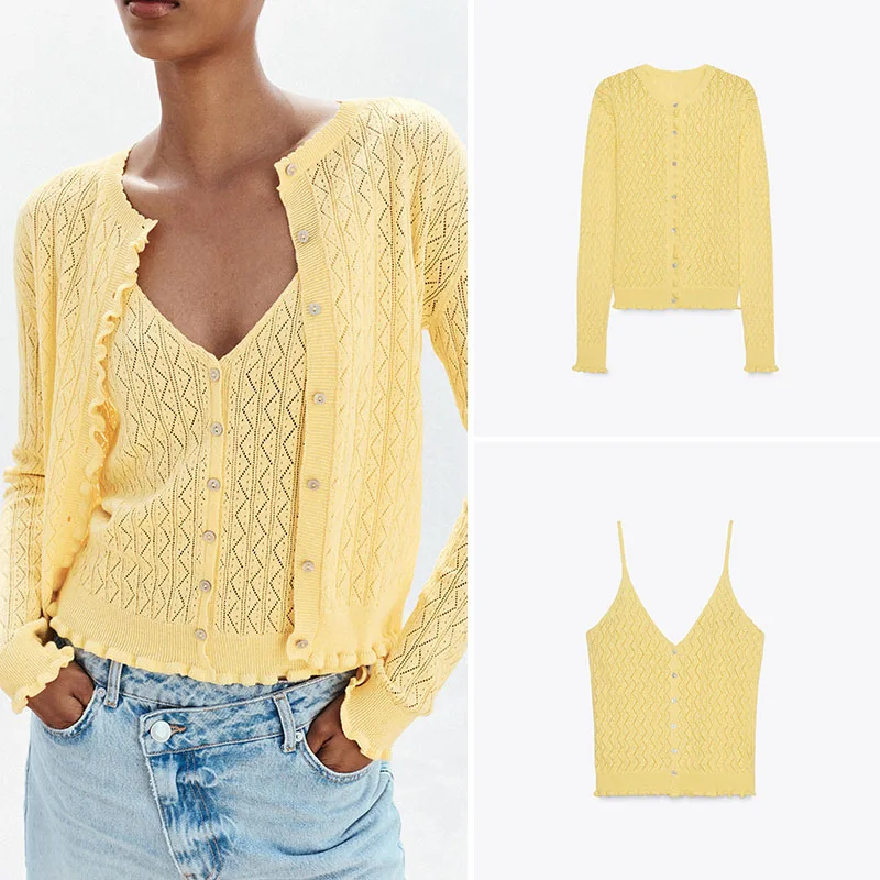 

Новое поступление, уличный облегающий женский кардиган Jaet V-Ne Long Sve Pure Color на пуговицах для осеннего сезона