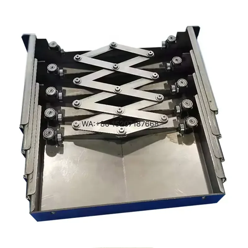 Wmwmnu for Steel Plate Bellow Cover Telescopic Steel Cover for Cnc Protective Guard Shield Customized