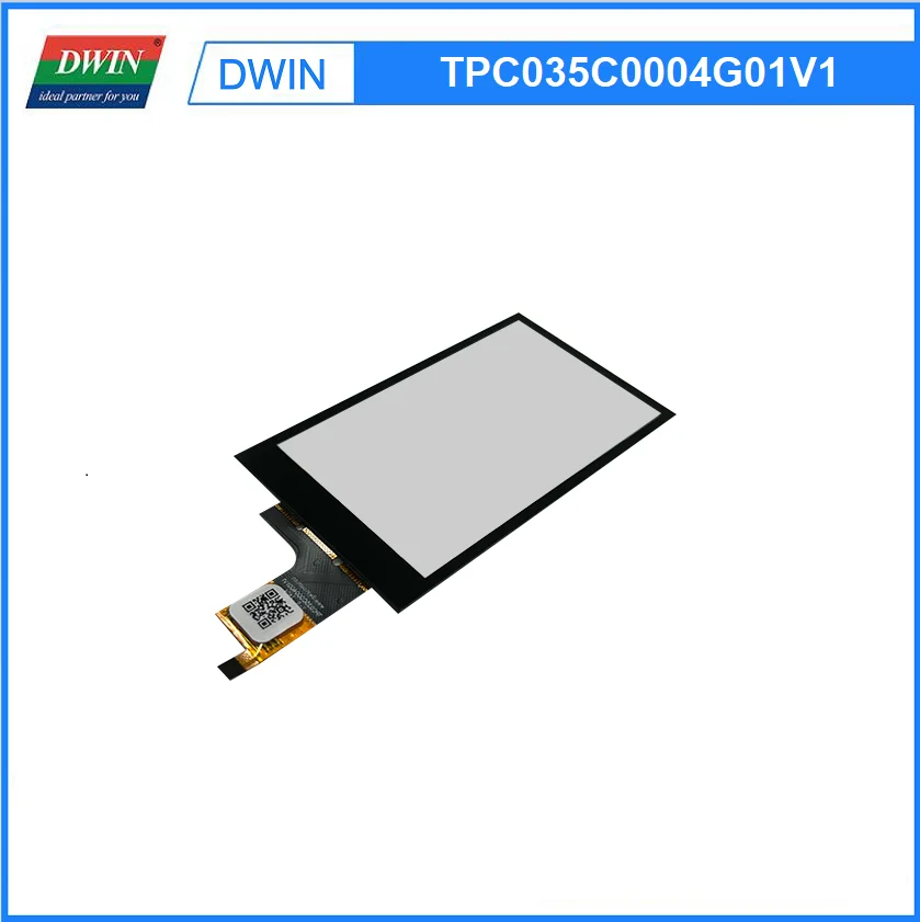 DWIN-capacitiva Touch Screen Painel, vidro temperado, GT911 Controlador, 3.5 ", TPC035C0004G01V1