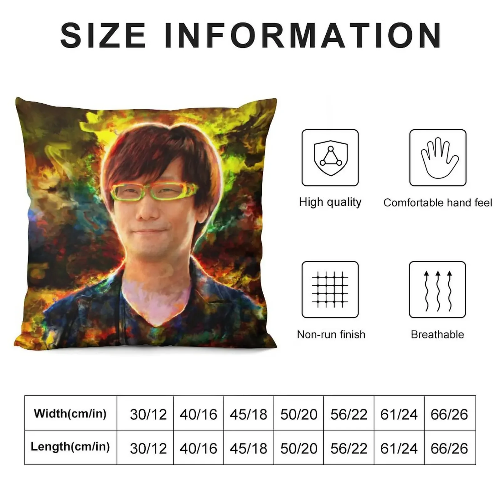 Hideo Kojima Throw Pillow Cusions Cover Cushion Cover luxury decor pillow