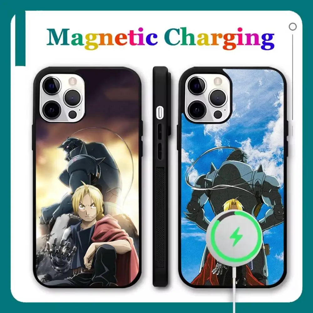

FULLMETAL ALCHEMIST Phone Case For iPhone 17,16,15,14,13,12,11,Pro,Max,Plus,Mini,Air,SE New Magsafe Magnetic Wireless Charging