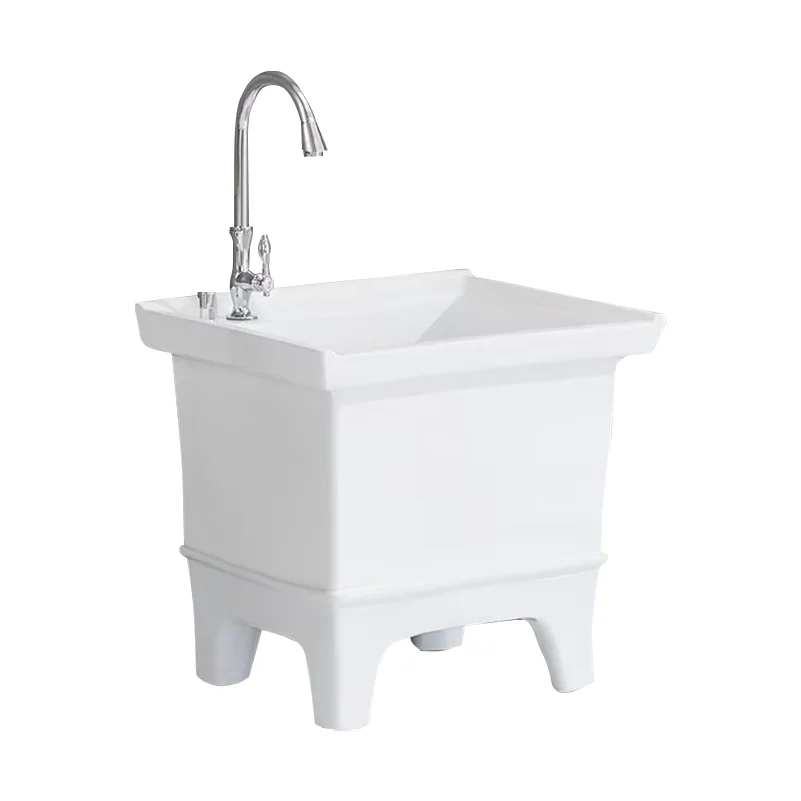 

wash mop pool high floor type balcony ceramic bathroom Geobasin floor type mop sink household small mop pool