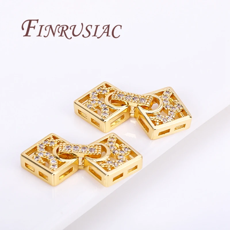 18K vergoldete Schlösser für Schmuck, Armbänder, Verbinder, Verschlüsse, DIY-Halskettenherstellungszubehör, Verschluss für Schmuck – Detail 15