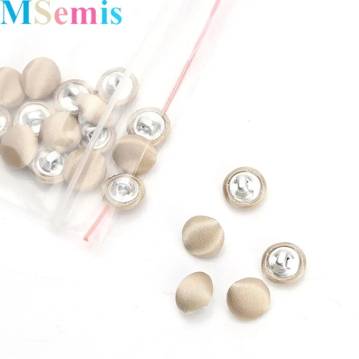 

20 шт. тканевые пуговицы, гладкие атласные пуговицы с задней пряжкой для свадебного платья, металлические пуговицы для смокинга, костюмов, нарядов, блузок, пальто