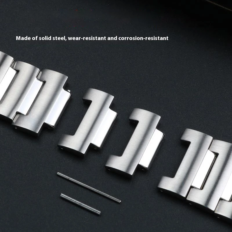 Accesorios de correa de reloj de acero inoxidable sólido para Casio G-SHOCK corazón de acero pulsera de GST-B300 banda de Metal modificada gst-b300