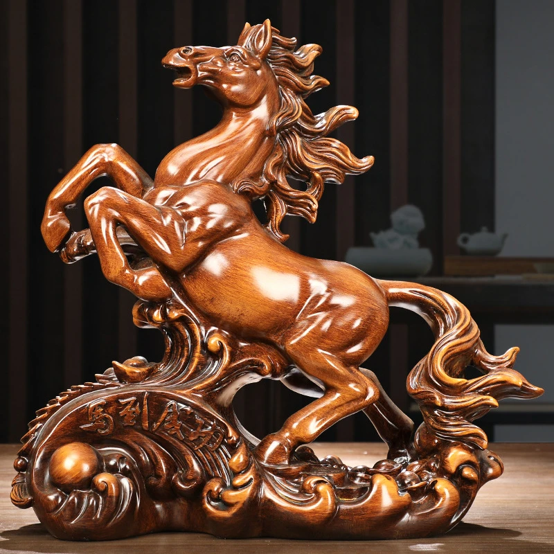 

Feng Shui Brings Wealth and Success Horse Decoration Chinese Style Decoration Instant Wealth Resin Crafts Gifts