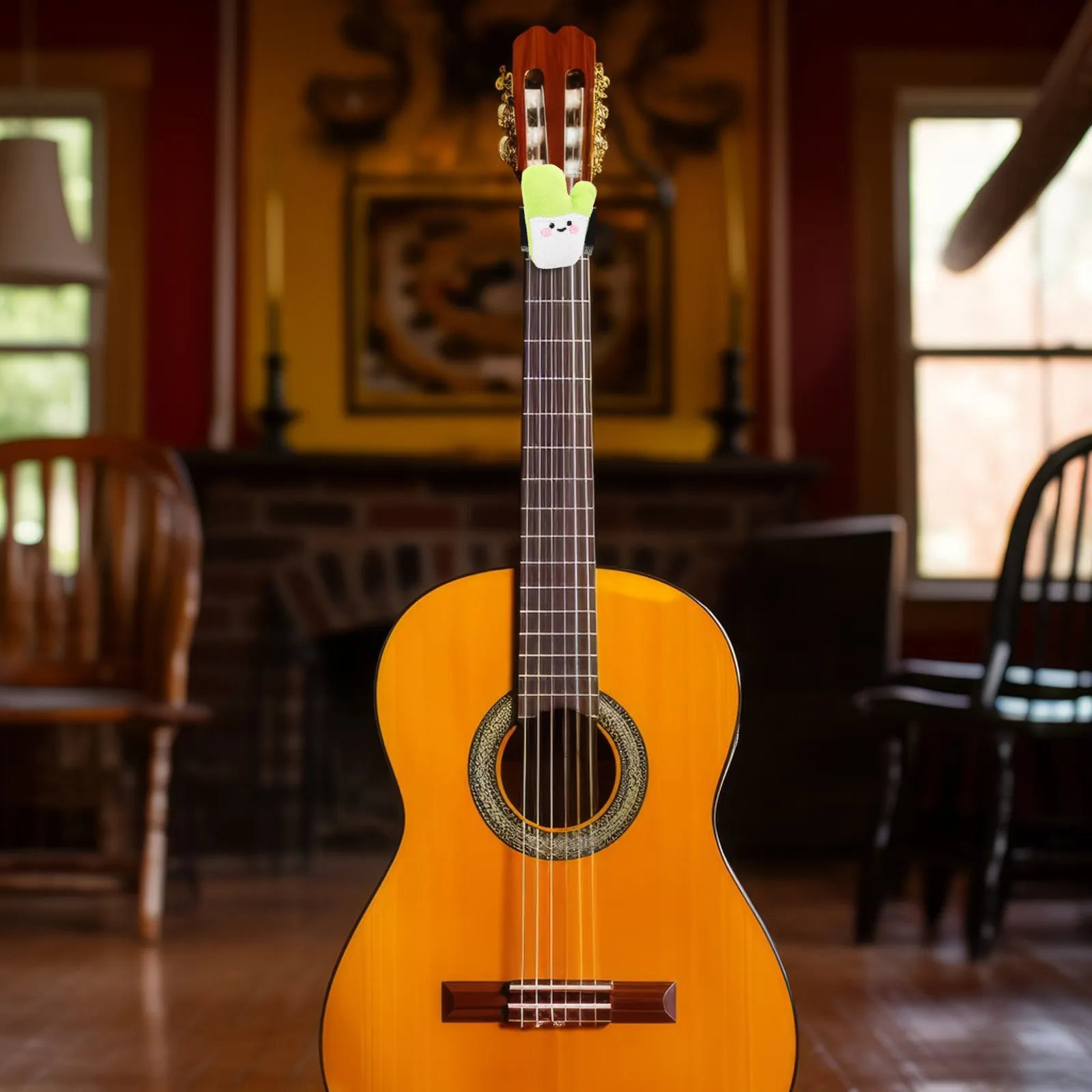 Leek-Shaped Guitar Mute Strap Soft Dampening Wrap for Electric Acoustic Bass Strings Noise Reducer Fretboard Muter Sound Clarity