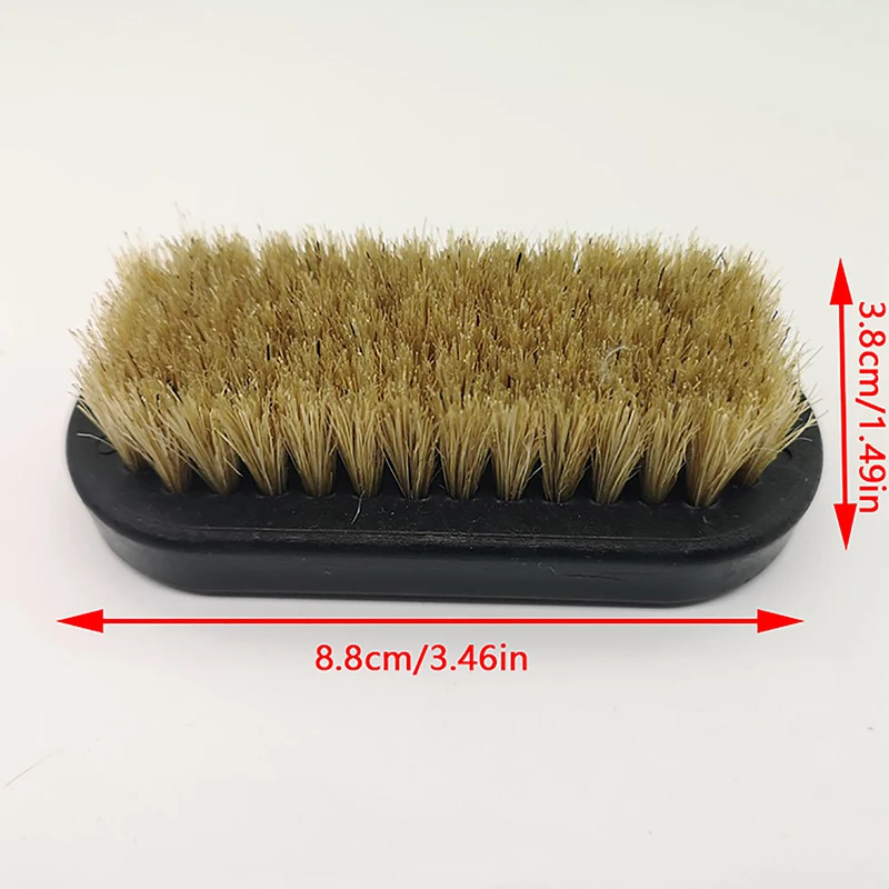 1Pcs Shoes Brush Cleaner Shine Shoe Pig Bristles Brush Plastic Handle Household Cleaning Tools Shoes Cleaning Brushes