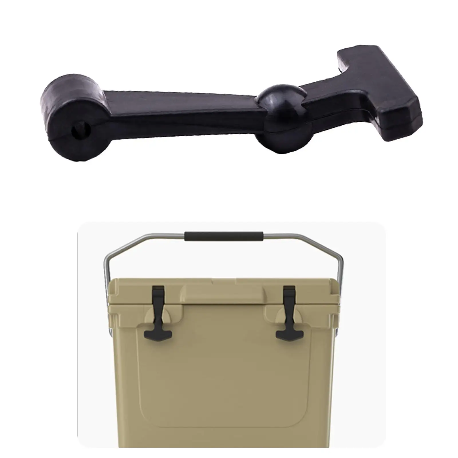 Cooler Lid Latch,Catch Ball T Handle Spare Parts, Easy Install Hard Cooler Latch