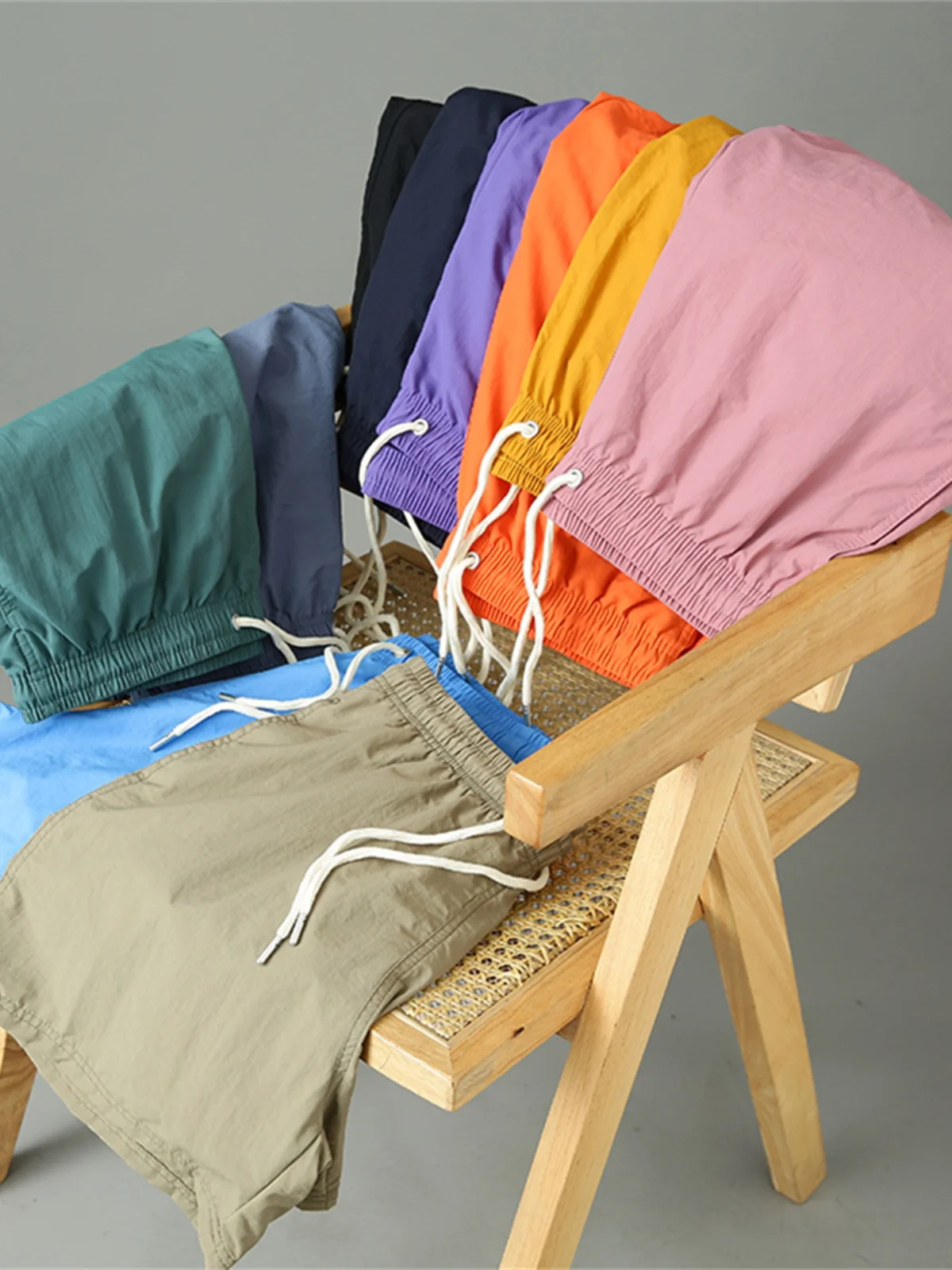 

Модные пляжные шорты для мужчин: быстросохнущие, повседневные, прямого кроя, длиной до колена, дышащие, летние