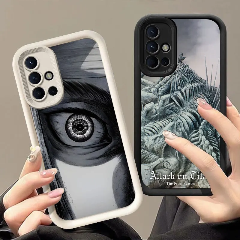 Anime Attack On Titan Phone Case For Samsung A13 A22 A33 A34 A35 A53 A54 A55 A73 5G A12 A14 A15 A16 A23 A24 A25 A32 A52 A71 A72