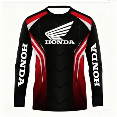 

Новинка 2026, гоночная команда Honda, спортивная рубашка на открытом воздухе, скоростная сухая велосипедная рубашка с длинными рукавами, мужская футболка для гонок на мотоциклах, топ