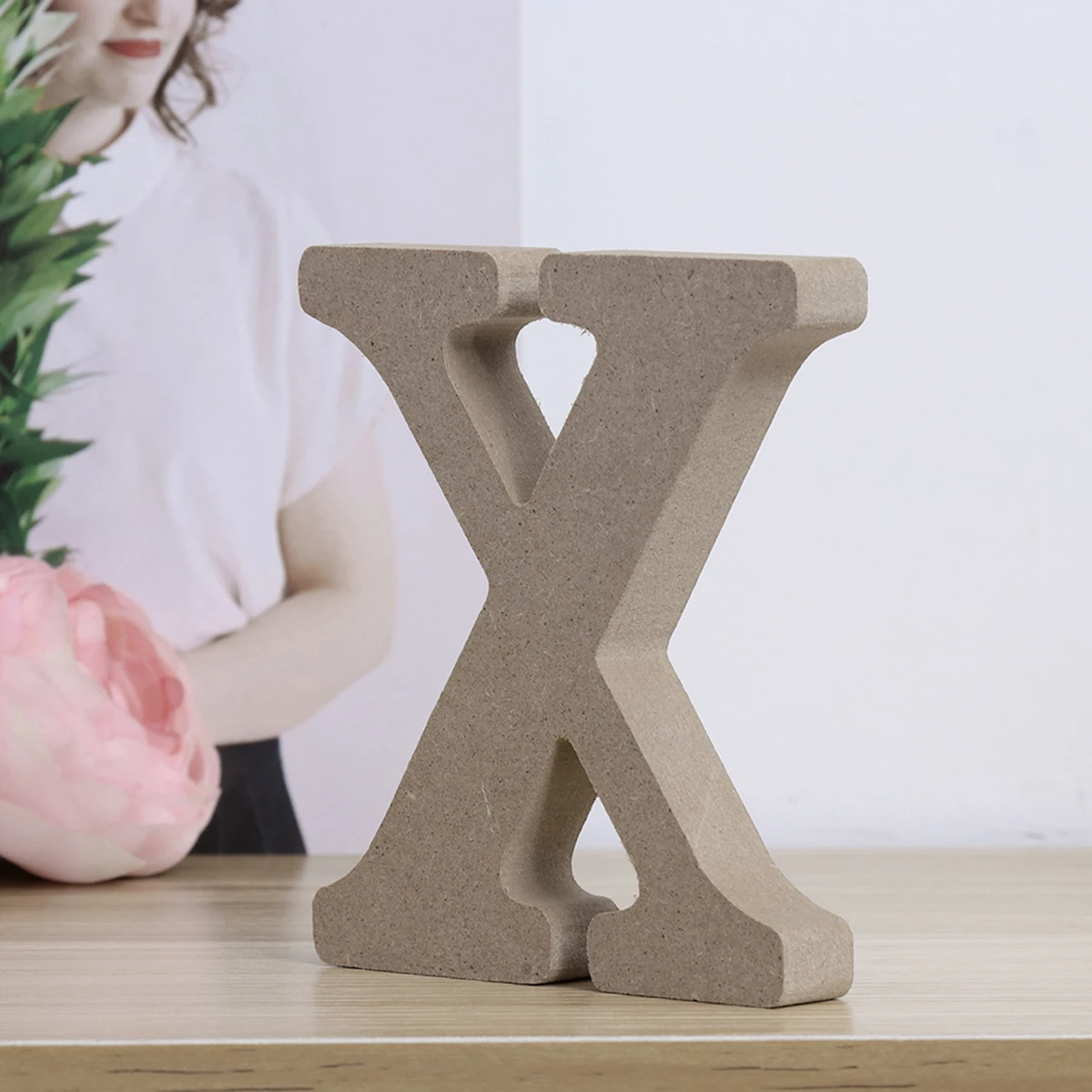 

Wooden Letter Ornaments Decor Alphabet Craft Letters for Wall Nursery Decoration