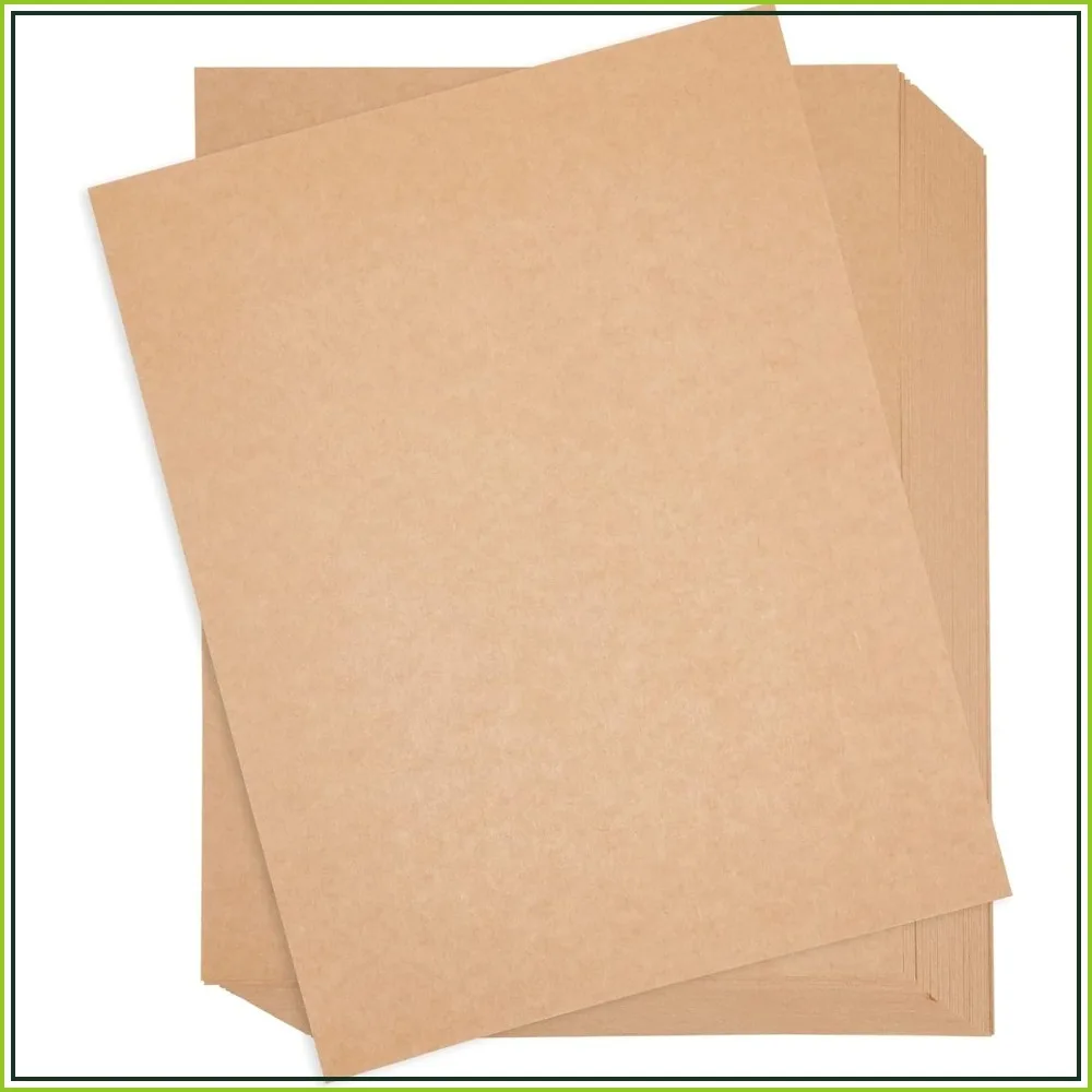 96 Pack Brown Kraft Cardstock Sheets for Crafts