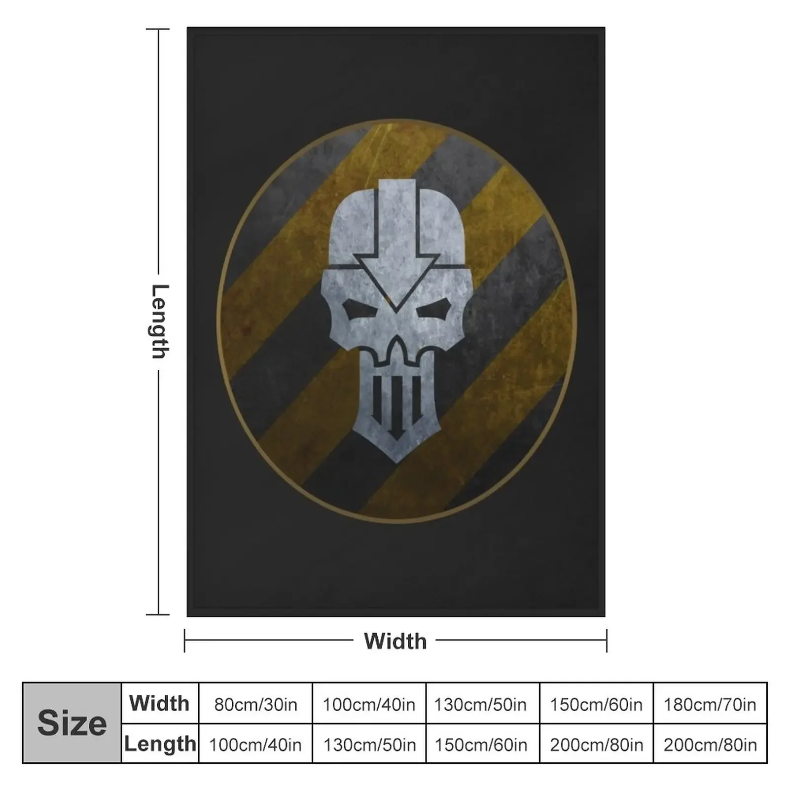 Iron Warriors Throw Blanket Designers Luxury Brand Blankets