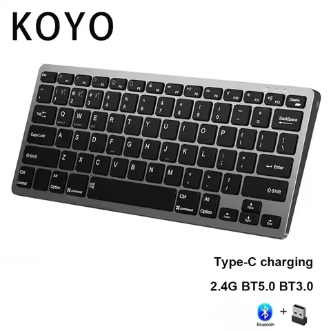 Spanish/Russian/Hebrew/Portuguese/Korean 2.4G Wireless Keyboard and Keyboard set Protable Silent Mice for Tablet iPad PC Android