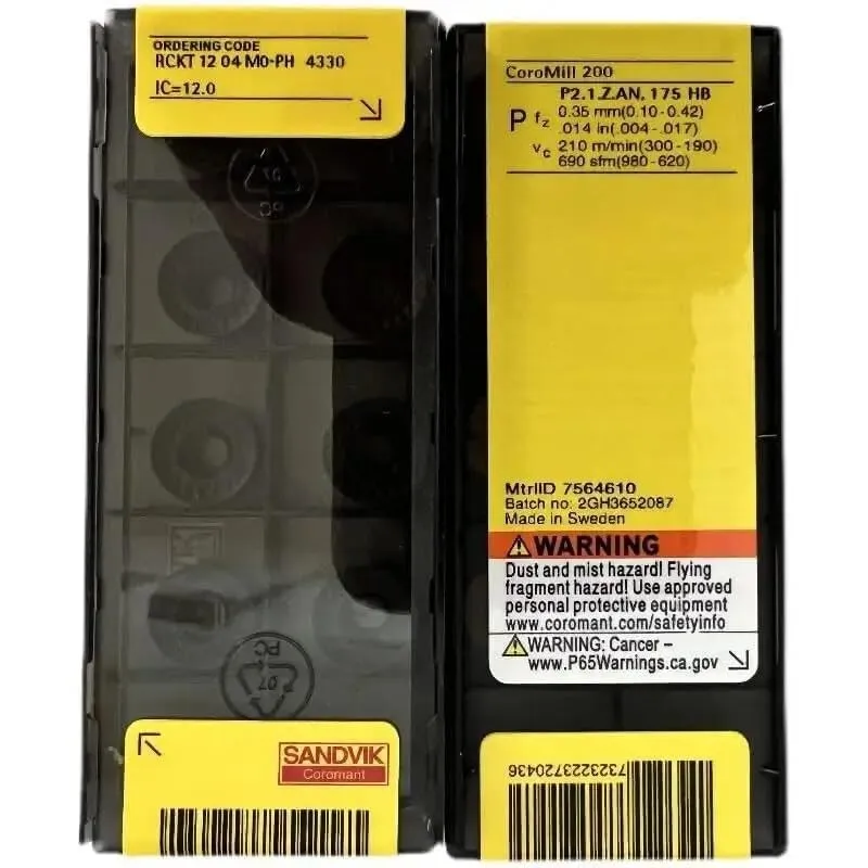 

Оригинальный SANDVIK/RCKT1204M0-PH 4330/Hartmetallklingen 10 шт.