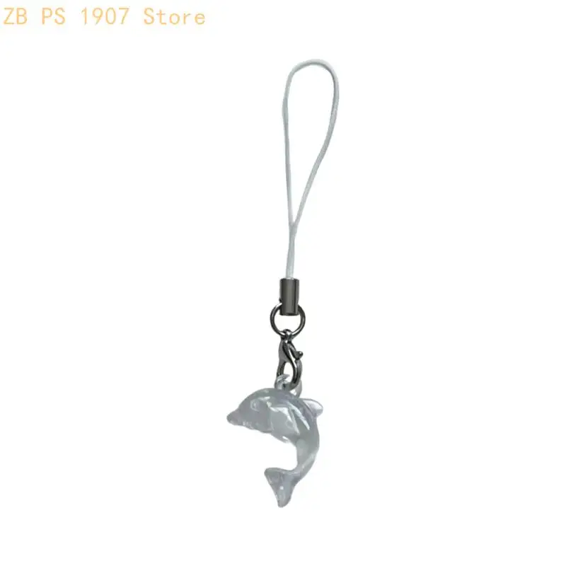 Lightweight Dolphin Charm Phone Strap Rope For Personalizing Keyrings Or Bags 55KA