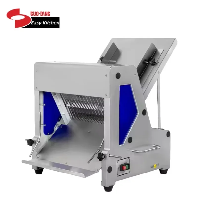 Fully Automatic Square Bag Cutting Machine for Toast Bread Slicer Electric 220V High Productivity Commercial Bread Slice Machine