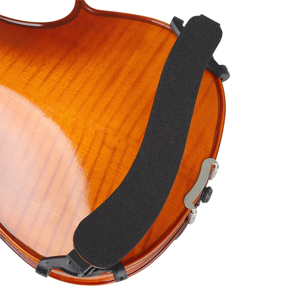 High Quality Violin Shoulder Rest Plastic Padded Solid Wood Coffee Single Board Adjustable 3/4 4/4 Fiddle Parts & Accessories