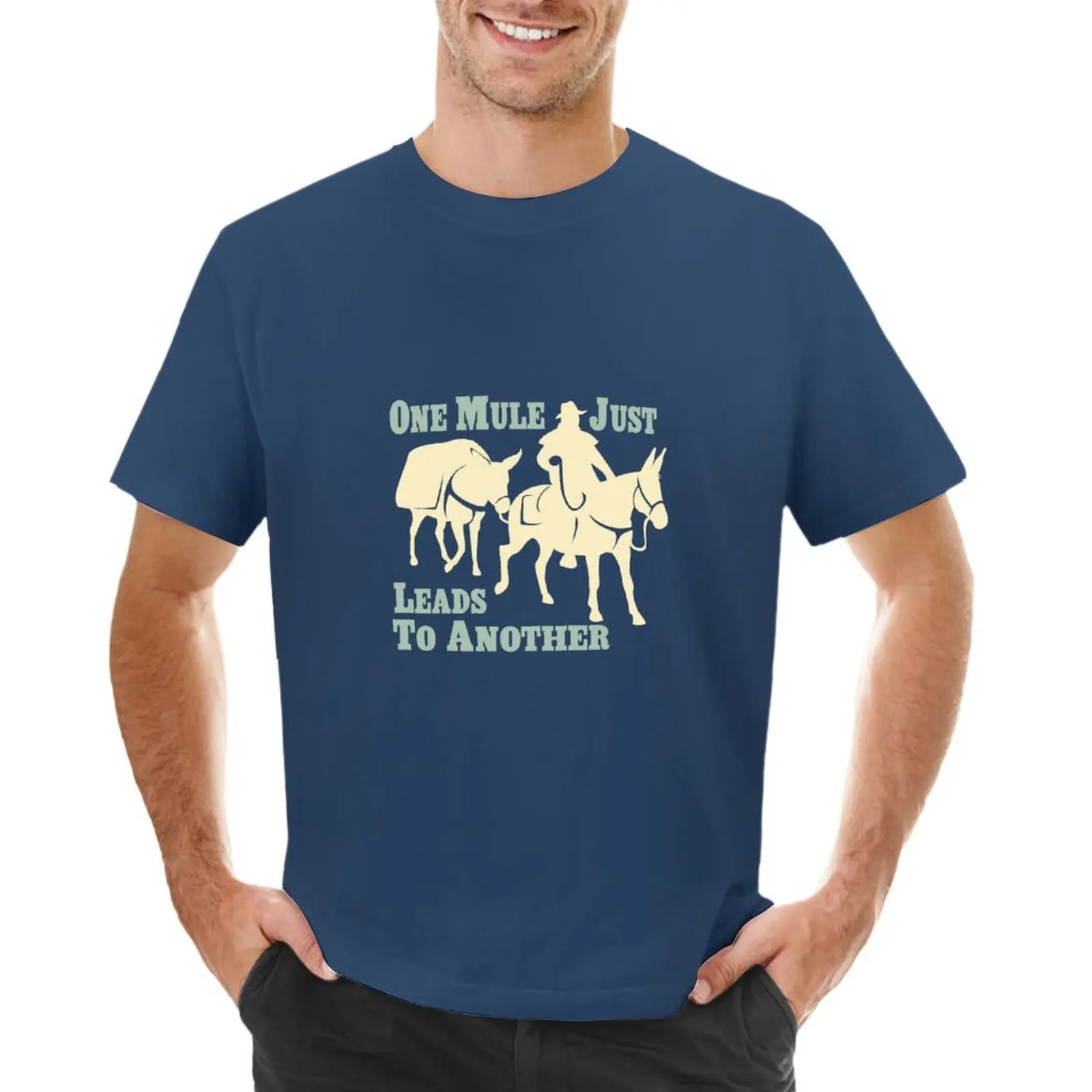 One Mule Just Leads to Another Mule Trail Riding NickerStickers? on Redbubble T-shirt quick-drying sublime oversized t shirt men