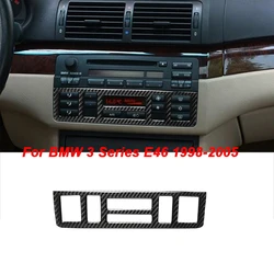 Car Console AC Panel Control Black Trim Replaces For BMW 3 Series E46 1998-2005 Car Interior Accessories
