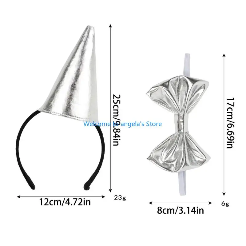 X4yc lata homem chapéu headwear bowtie roleplay acessórios para festas fantasia palco mostrar