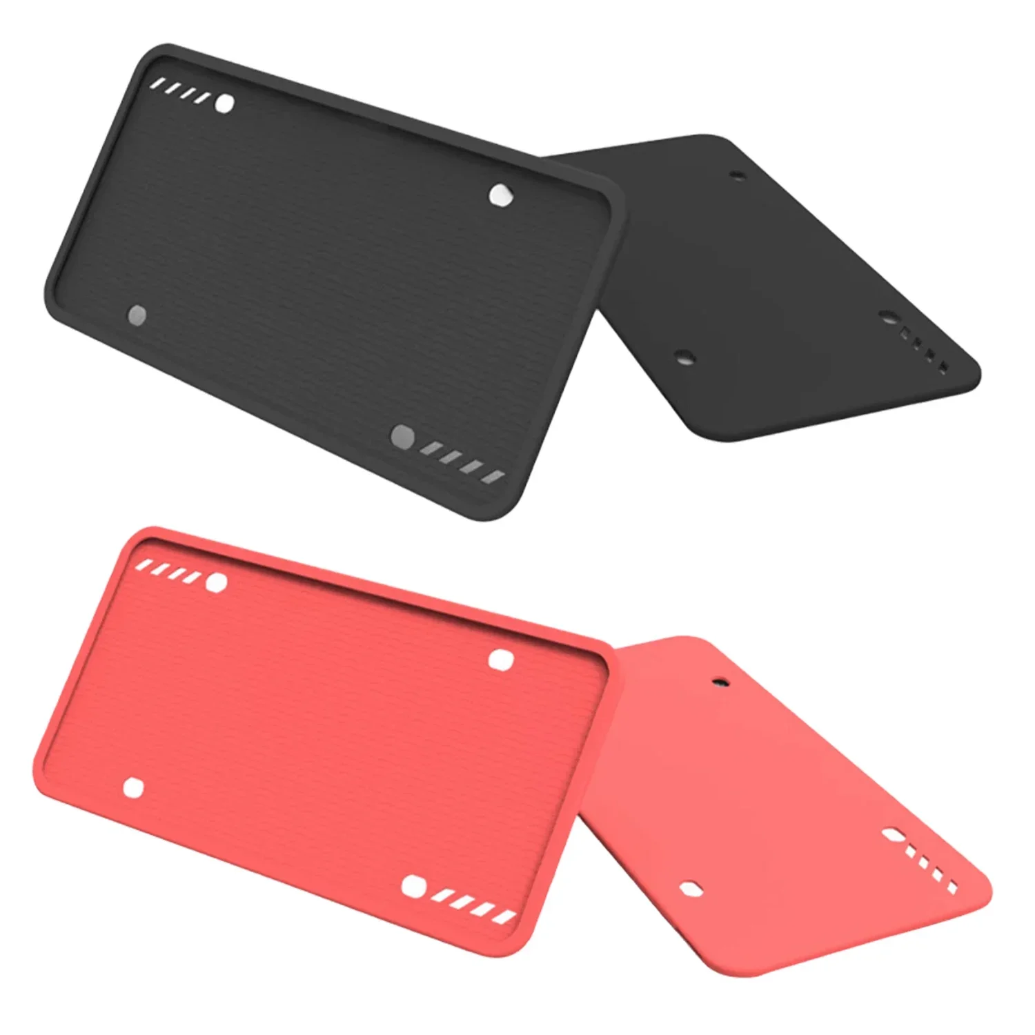 Silicone License Plate Frame - Easy Installation,  High-Temperature Durable,  Compliant with Regulations for Optimal Fit