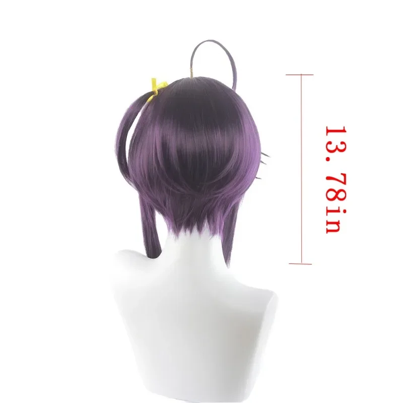 Peluca de mujer púrpura de 13 pulgadas Cosplay Anime puesta en escena pelo simulado Seda de alta temperatura moda euroamericana pelucas completas