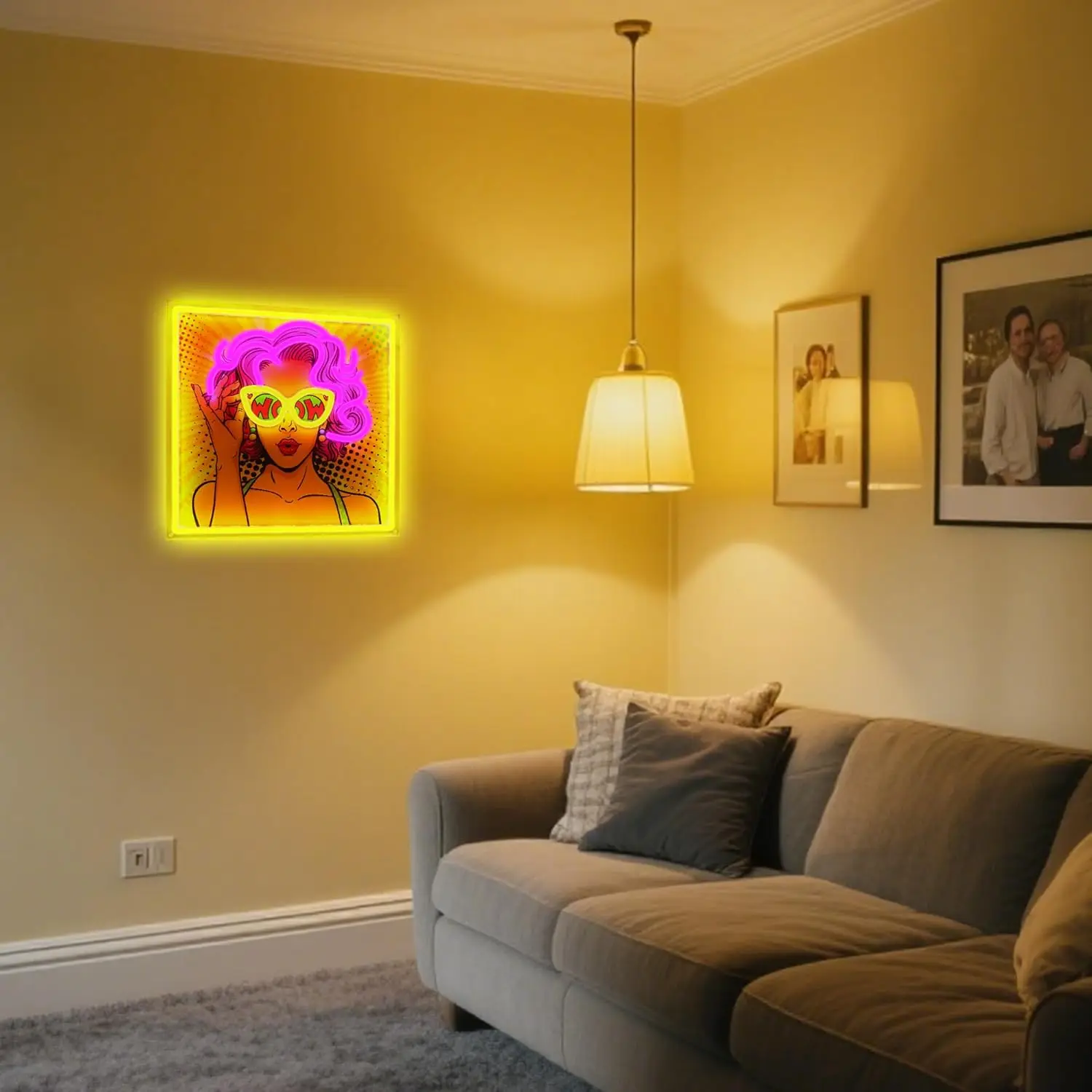 علامة نيون جميلة للفتيات لديكور الحائط، علامة إضاءة LED قابلة للتعتيم USB لغرفة النوم، ديكور نادي الحفلات، هدية عيد الميلاد وأعياد الميلاد #3