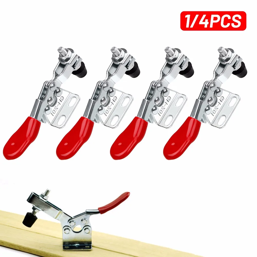 

4/1PCS GH-201 Horizontal Toggle Clamp Quick-Release Toggle Clamps 27kg Large Holding Capacity Hand Clip-Tool Clamps For Woodwork
