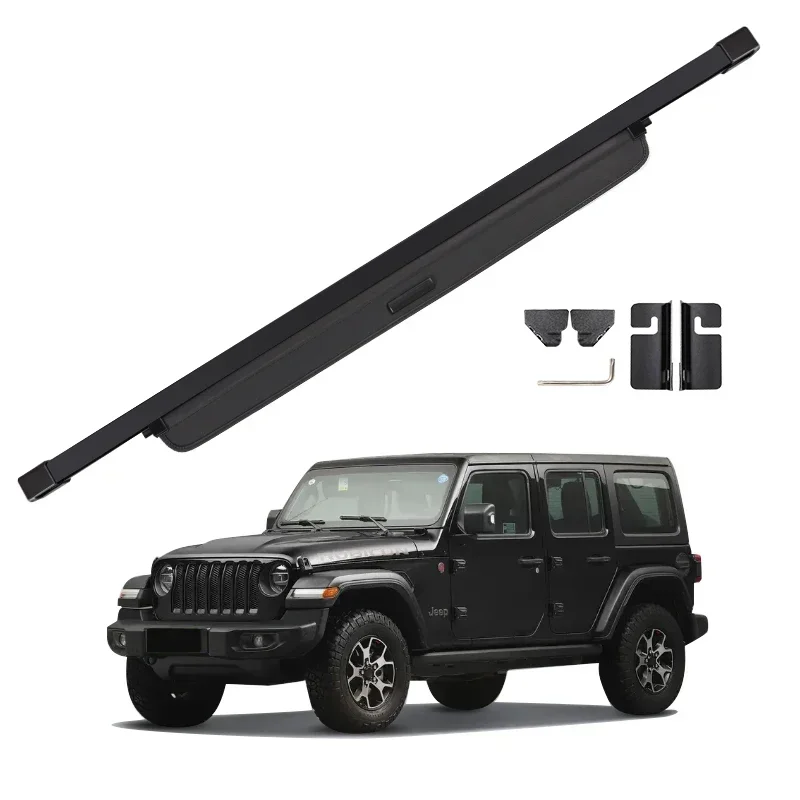 New product Retractable trunk cargo cover for car back Car Universal suitcase trunk cargo cover For Jeep Wrangler JL4