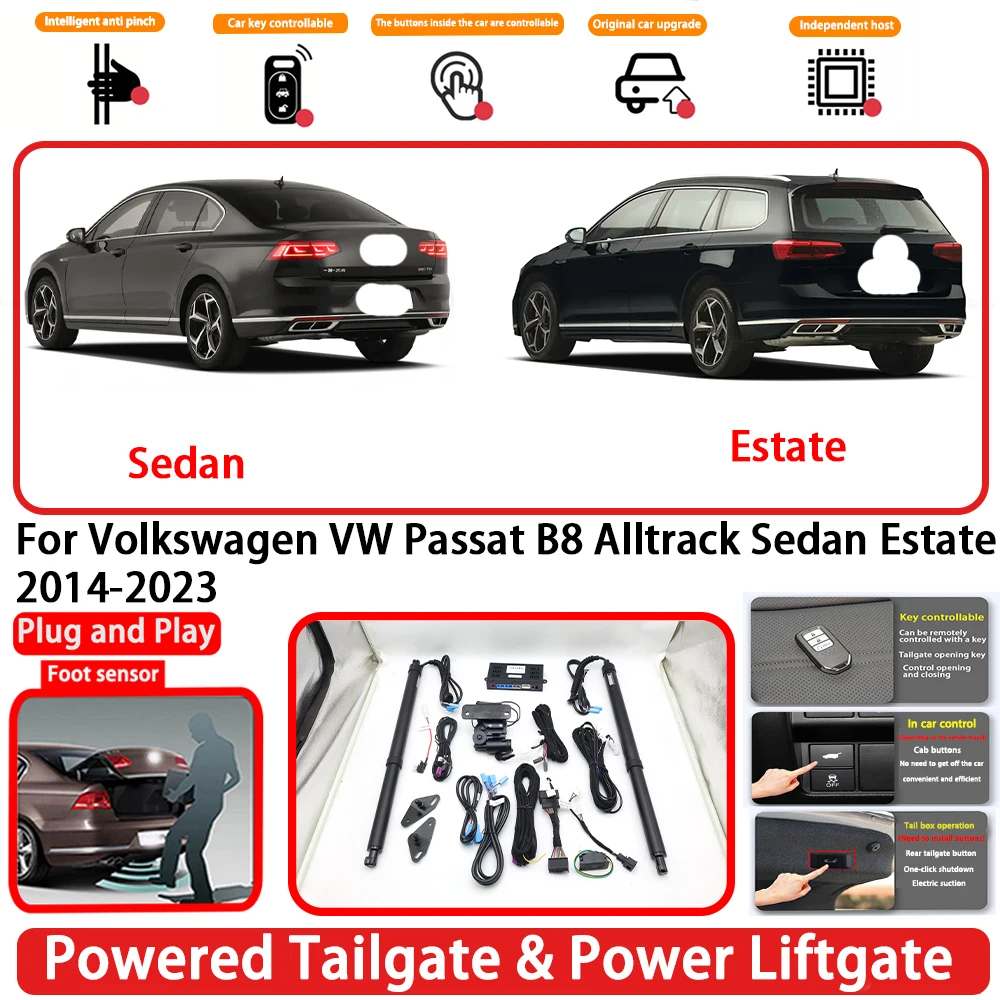 for Volkswagen VW Passat B8 Alltrack Sedan Estate 2014-2023 OEM Auto Powered Tailgate Power Liftgate Rear Trunk Opener System