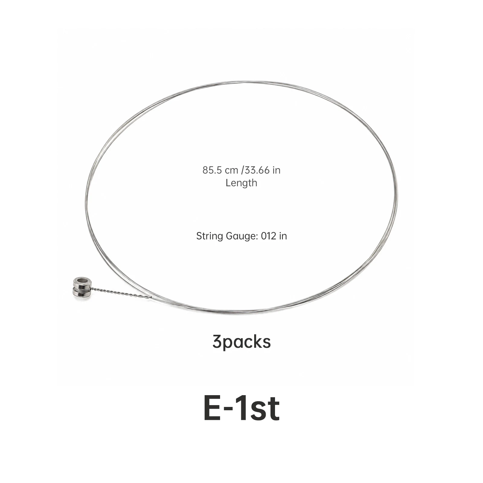Steel Core 012 inch 1st Acoustic Guitar Strings with Sealed Packaging Single Guitar Strings Replacement