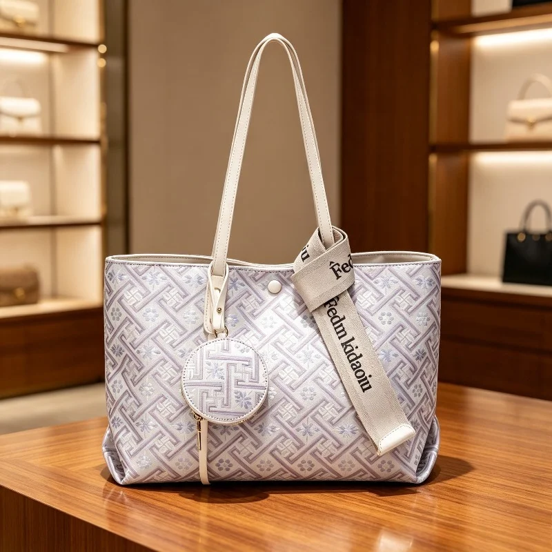2026 New Women Tote Bag Gift For Mom Elegant Style Large Capacity Premium Handbag Shoulder Purse Daily Use