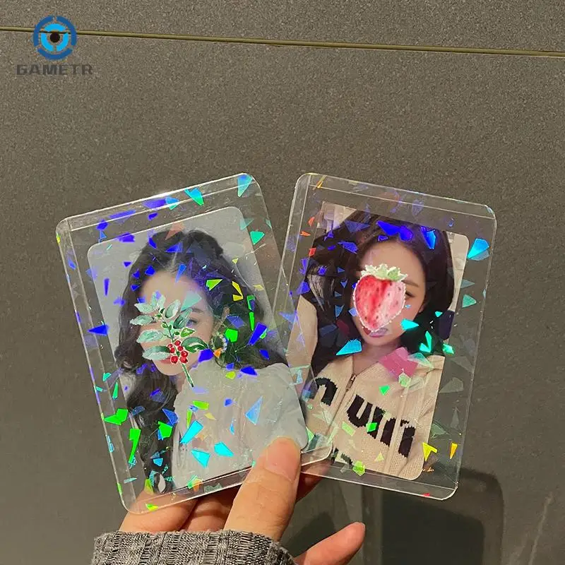 10pcs Star Love Heart Kpop Photocard Toploader Photo Card Sleeves Idol Photo Cards Protective Case