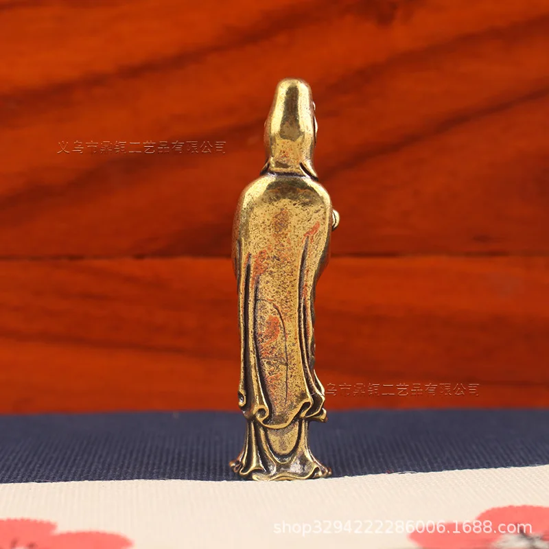 Guanyin-Statue, Heimdekoration, Figur, Buddha-Statue, Ornamente, Buddhismus, Tempel, Geschenke, Guanyin, kleine Bronzeware, Metallhandwerk – Detail 7