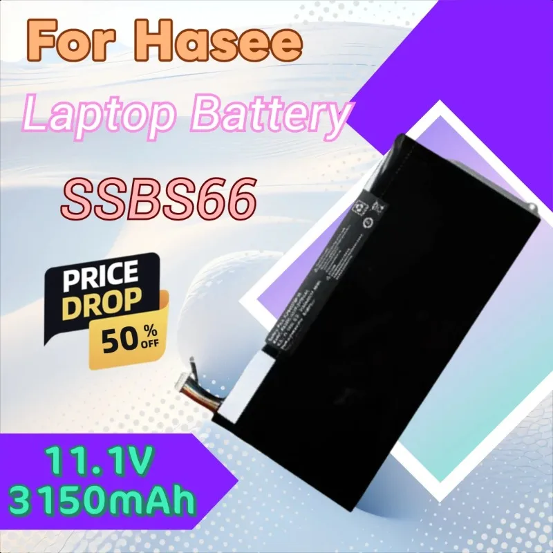 

Высококачественный новый аккумулятор для ноутбука SSBS66 NX300K-GSLHAS01 11,1 В 3150 мАч для Hasee HL401 X4-SL5T1 X4-KL7S1 NX300L-3S1P