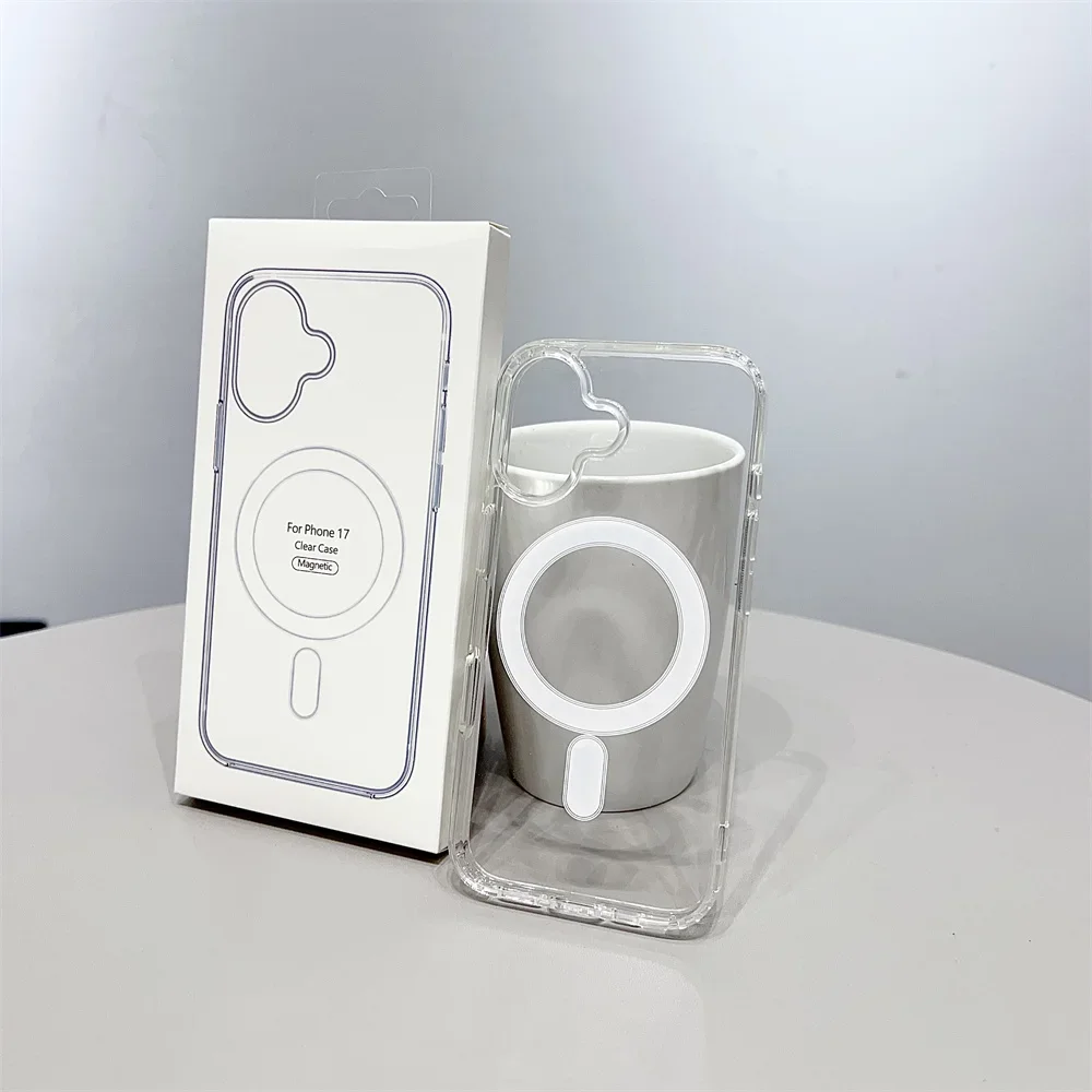 Original Transparente Magnetische Handyhülle für Magsafe für iPhone 18 Pro Max 17Pro 16 15 14 13 12 11 Klare Kabellose Ladehülle – Detail 13