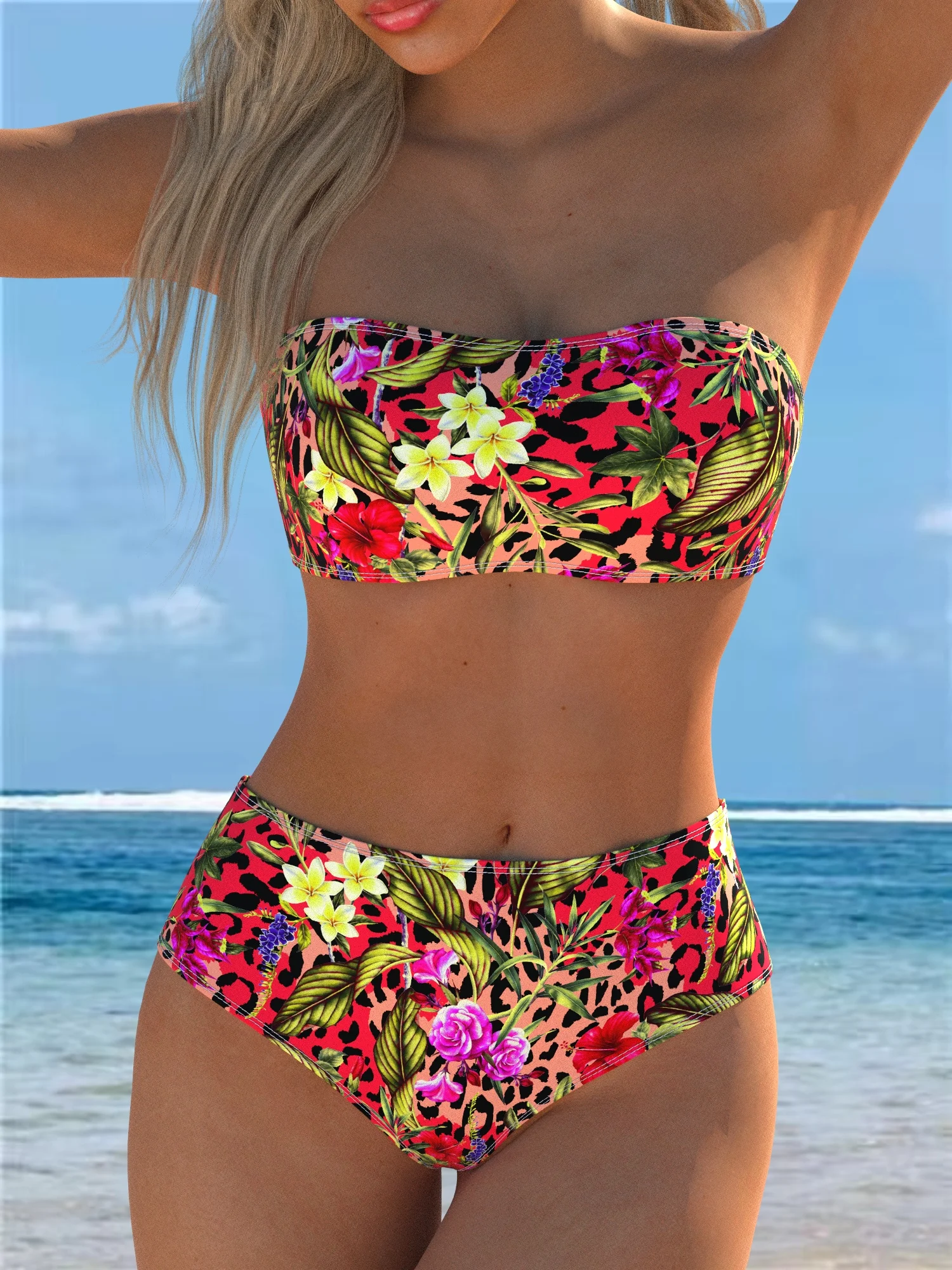 

Women's Swimwear Swimming Suit Beach Outfits Summer Beach Festival Vacation Travel Sexy Luxury Modern Two Piece Set Bikinis