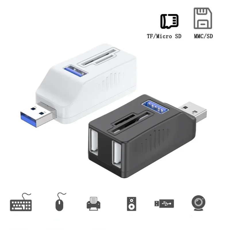 Inline 3.0 Multi-Port-Konverter 5-in-1-Expander 2.0 Kartenleser lesen Daten in Sekunden