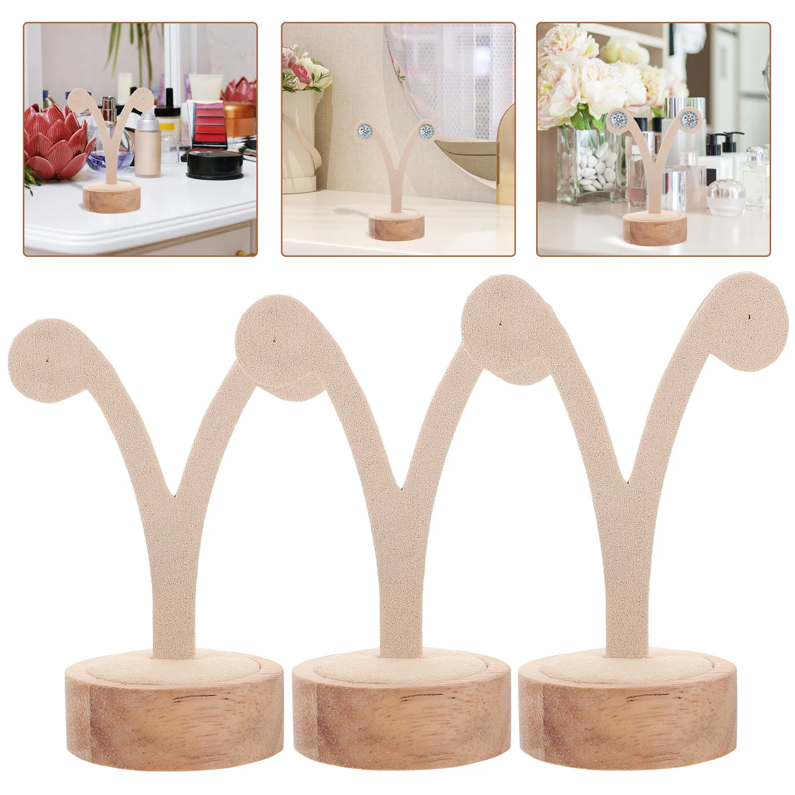 

3Pcs Earring Organizer Stand Easy Classification Access Multiple Pairs Jewelry Earring Display Ear Display Rack