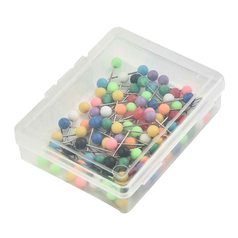 100 Pieces/box 11*4mm Color Lamp Positioning Pin Carp Fishing Tackle Box Line Winder Pin Round Head Fishing Equipment
