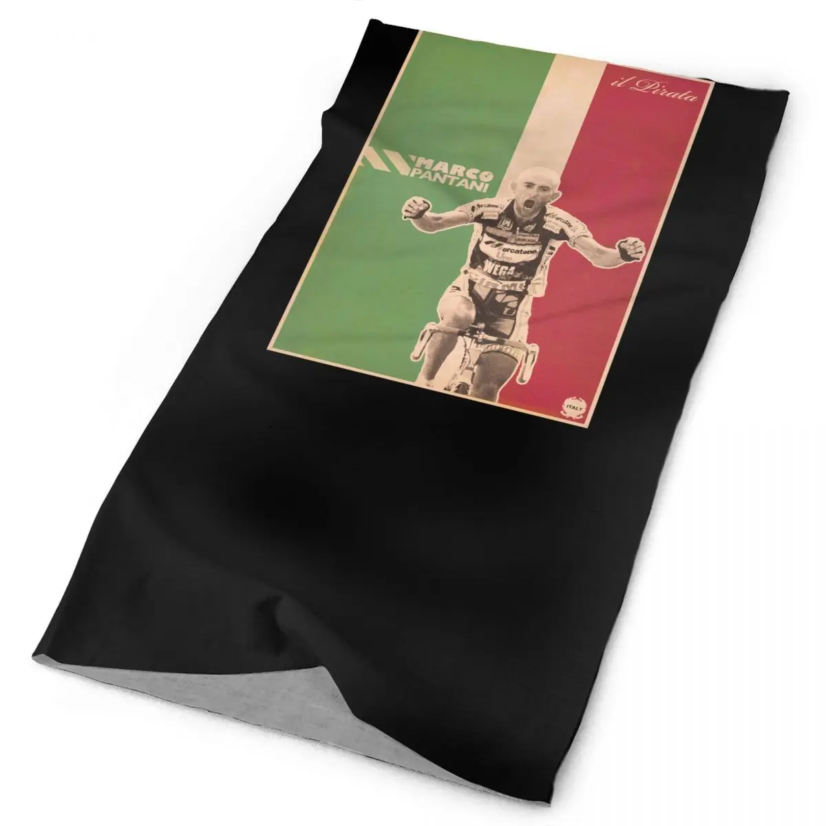 Marco Pantani Ciclismo Campione Il Pirata Cesenatico 3 Neck Gaiter Bandana Scarf Face Mask Neck Warmer