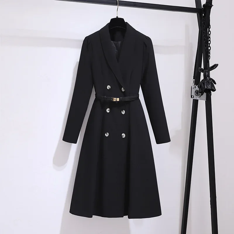 أنيقة المرأة الخريف الشتاء معطف اللباس المناسبات الرسمية دعوى تنورة مجموعة عالية الجودة الساخن بيع للموسم مهنة نمط جديد