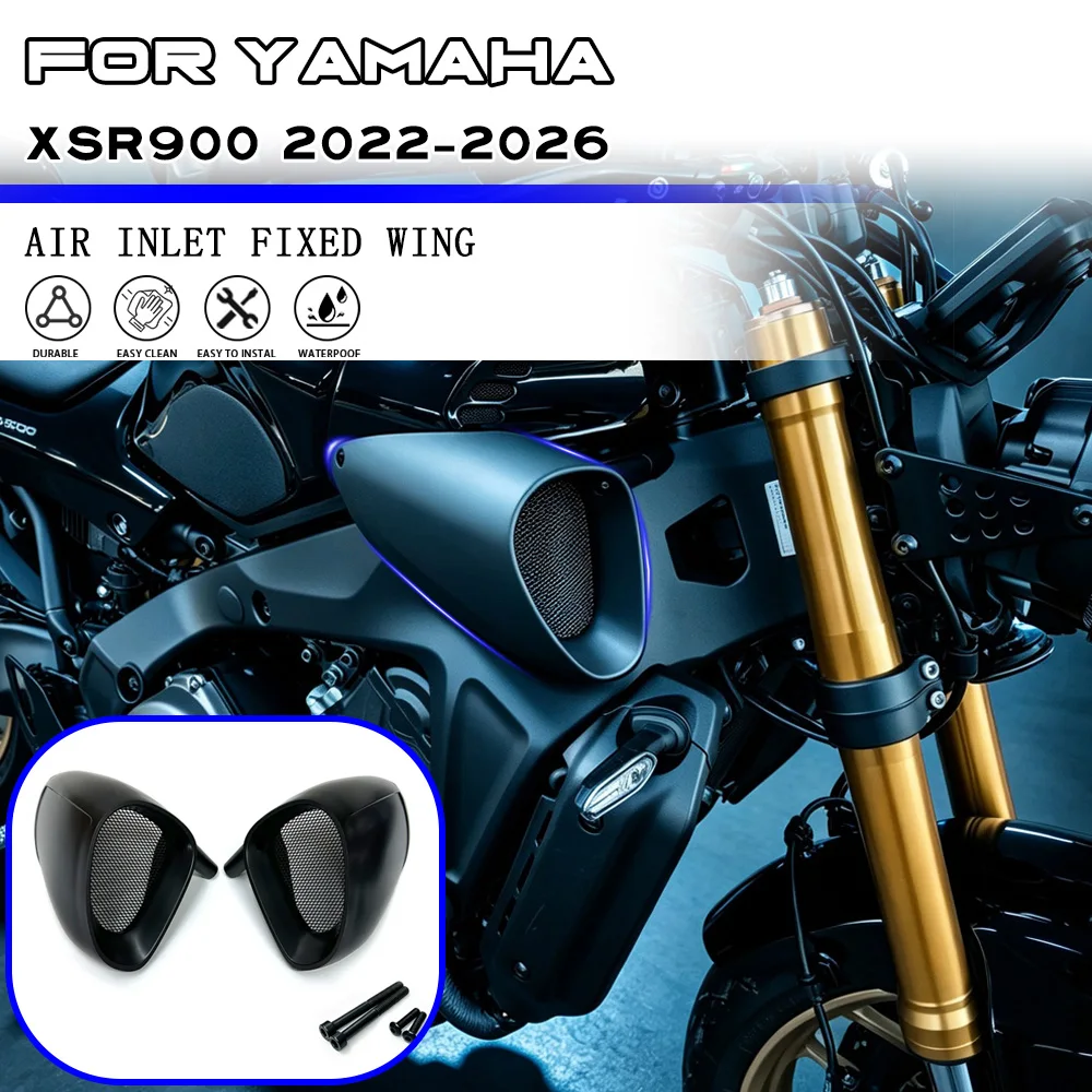 For YAMAHA XSR900 2022-2026 Motorcycle Modification Air Inlet Fixed Wing Front Air Intake Mask Fairing Fuel Tank Decorative Cove